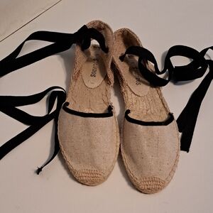 Soludos Espadrille Flats with Ankle Ties